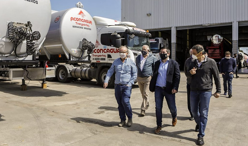 Leonardo Nardini visitó Transportes Aconcagua.